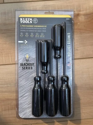 Klein Tools 5-Piece Blackout Screwdriver Set Limited Edition - Image 1 of 2