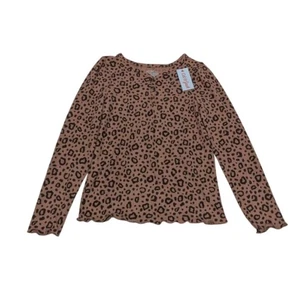 Top manga larga leopardo marrón para niña talla XL (14) - Imagen 1 de 4