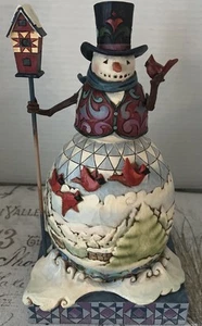 Enesco Jim Shore - Cardinal Snowman #4015136 - Picture 1 of 6