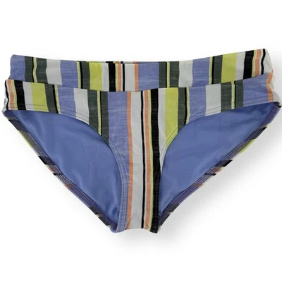 Pantalones de bikini Prana Presolana Hipster talla S traje de baño a rayas Morning Glory Foto 1 de 4