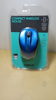 Logitech Compact Wireless Mouse 910-005754 Blue Brand New Sealed - Image 1 of 4