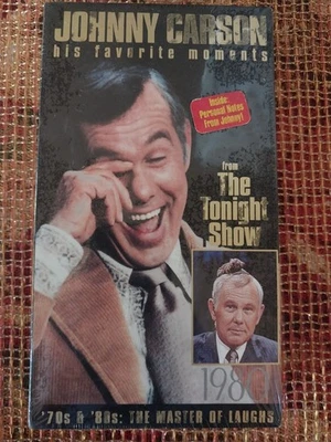 Johnny Carson: His Favorite Moments From Tonihght Show (VHS, 1994) NEW, Sealed - Image 1 of 4