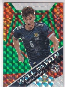 2021 Panini Mosaic UEFA EURO #17 Kieran Tierney Will to Win Mosaic Green - Picture 1 of 2