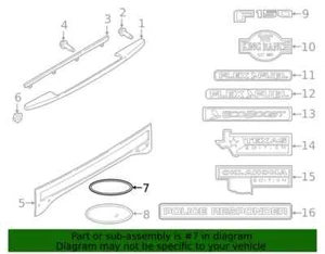 Ford OEM 2015-2018 F-150 Rear Tailgate Blue Oval Nameplate FL3Z9942528A NIP - Picture 1 of 3