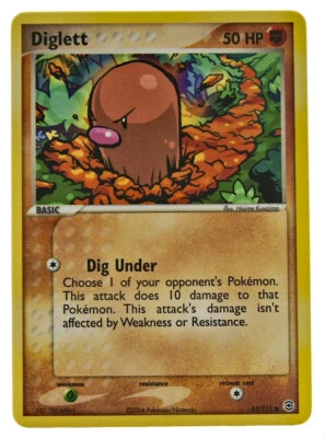 Diglett 61/163 Common Non Holo EX Fire Red Leaf Green NM+ with eBay Shipping - Image 1 of 3