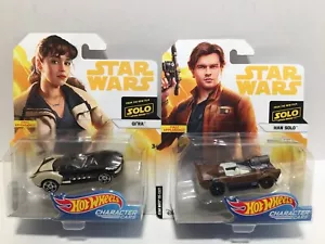 2017 Hot Wheels Star Wars Character Cars Han Solo QI’RA NEW!!! SOLO STAR WARS - Picture 1 of 8