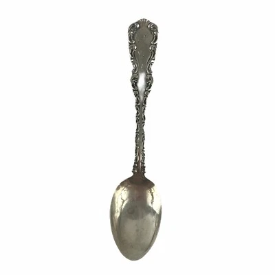 Antique 1891 Louis XV Sterling Silver Whiting Spoon Monogrammed Demitasse K.P.K. - Image 1 of 4