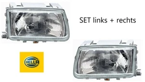 SET HELLA Hauptscheinwerfer VW Polo 6N1 links + rechts mechanische LWR 94-99 - Bild 1 von 1