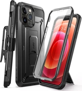 SupCase Custodia Esterno per iPhone 13 Pro Max 6.7" Custodia 360 Gradi Nero - Foto 1 di 3