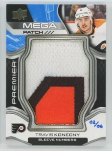 2021-22 UPPER DECK PREMIER Travis Konecny MEGA PATCH /06 - Picture 1 of 2