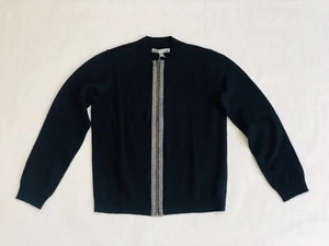 Bonpoint 100% Cashmere Navy Zip Up Cardigan - Size 8 & 10 Years Available - Picture 1 of 5