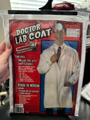 Forum Adulto XL Hombre Doctor Laboratorio Abrigo Halloween Disfraz ¡¡Nuevo!!! Foto 1 de 2