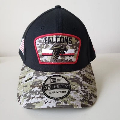 Gorra Atlanta Falcons ajustada elástica S/M camuflaje New Era NFL saludo al servicio Foto 1 de 4