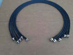 5Pack Belden 1694F Flex HD-SDI RG-6 Digital Video Cable BNC Male to BNC Male 2FT - Picture 1 of 3