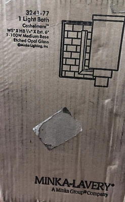 Luz de pared de baño cromada Minka-Lavery 3241-77 Cashelmara 1 luz 9 pulgadas Foto 1 de 3