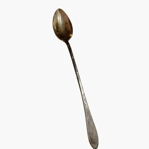 New England Silver Plate Iced Tea Spoons Rosemary Pattern Vintage - Picture 1 of 8