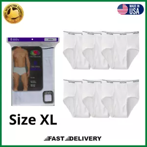 Fruit of the Loom Men's White Briefs Underwear, 6 Pack, Size XL NEW!!!! - Picture 1 of 12