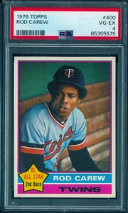 1976 Topps #400 Rod Carew PSA 4 VG-EX HOF Minnesota Twins - Foto 1 di 2
