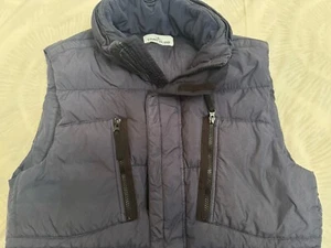 GILET SMANICATO STONE ISLAND Tg L . Modello 1 Linea Con Cappuccio - Foto 1 di 7