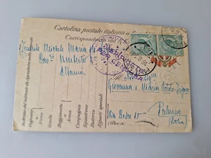CARTOLINA  FRANCHIGIA  TIMBRO REGG. CAVALLEGGERI UMBERTO I°    WW1 - Picture 1 of 2