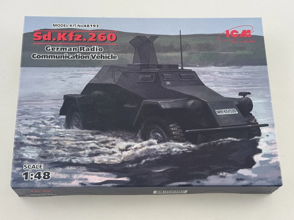 Icm Sd.Kfz.260 German Radio Communication Vehicle 1:48 48193 Model Making - Image 1 of 1