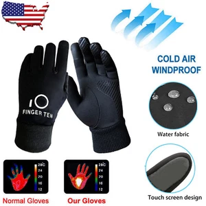 New Boys Children Warm Winter Fleece Gloves Kids Cycling Running football soccer - Picture 1 of 8