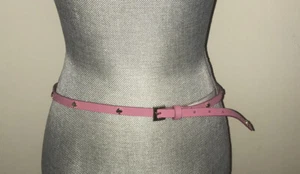 Kate Spade Pink Leather Belt with Gold Hearts size Medium NWT Valentine's Day - Picture 1 of 4
