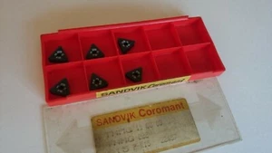 6 Sandvik carbide tips TNMG 11 03 08 015 ( TNMG110308 110308 TNMG222 222 ) - Picture 1 of 2