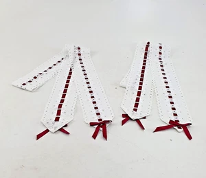 2 corredores 8,7 x 165 cm cinta de mesa bordado encaje cinta de raso corredor de mesa algodón - Imagen 1 de 5