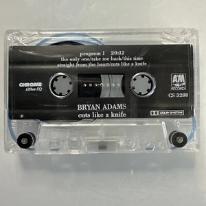 Bryan Adams Cuts Like A Knife (Cassette) Tape Only - Picture 1 of 2