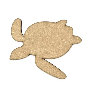 Wooden Turtle MDF Craft Shapes For Blanks, Gift Tags & Scrapbooks - Picture 1 of 3