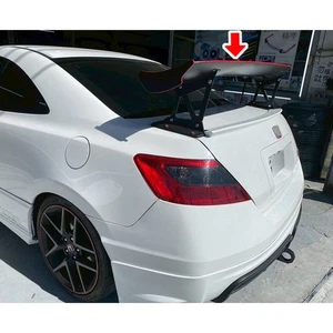 Matte Black FIT FOR Honda Civic 8th 2DR Coupe JS Rear Trunk Spoiler Wing 2011 - Picture 1 of 8