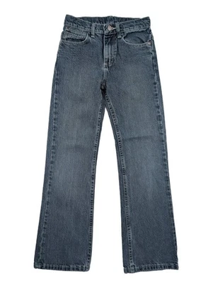 Pantalones de mezclilla Wrangler ajustados calce recto cintura ajustable lavado oscuro para niño talla 12 Foto 1 de 4