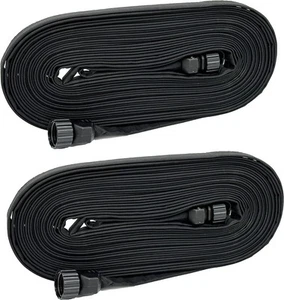 Soaker Flat Soaker Hose 100 Ft 2 Pack of 50' Heavy Duty Double Layer Design - Picture 1 of 8