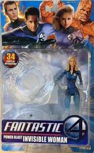Figura de acción Fantastic Four 2007 4 Power Blast Invisible Woman 6" variante sólida - Imagen 1 de 2