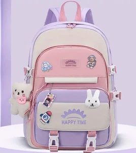 Zaino per bambini - borsa in nylon dal design carino, blu chiaro - Foto 1 di 7