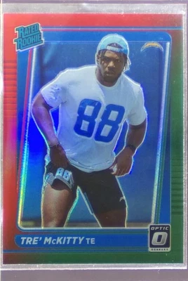 2021 Donruss Tre' McKitty Optic Rated Rookie Preview Red and Green RC #P-304 - Image 1 of 2