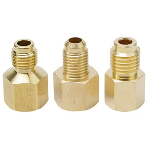 Brand New Adapter Vacuum Pump R22 Service System Vacuum 1/4 3/8 In Brass - Picture 1 of 12