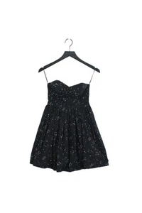 Jack Wills Women's Mini Dress UK 8 Black 100% Cotton Mini - Picture 1 of 6