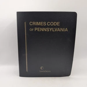 2013 Lexis Nexis Crime And Offenses Codes Of Pennsylvania Legal Law Binder - Picture 1 of 6