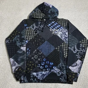 Sudadera Teddy Fresh Para Hombre XS Sudadera con Capucha Patchwork Abuelo Núcleo Bordado - Imagen 1 de 16