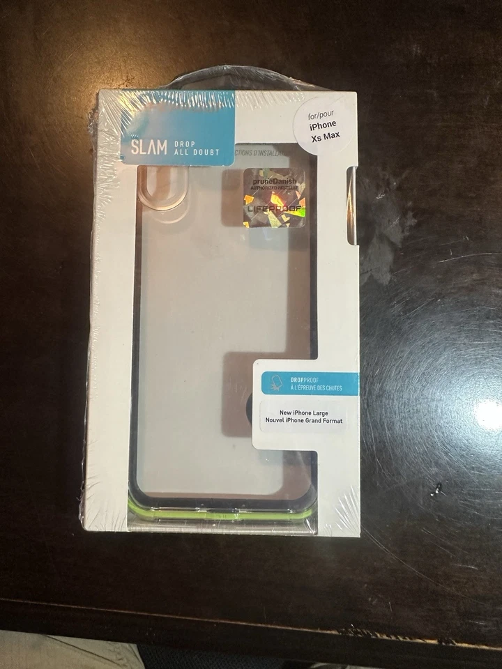 Funda Lifeproof Slam para iPhone Xs Max - Transparente y negra Foto 1 de 2