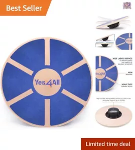 Versatile Wooden Wobble Balance Board - 15.75” Core Trainer for All Skill Levels - Picture 1 of 8