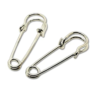 Sicherheitsnadel Ohrringe Silber Punk Neu Böhmen Stahl Alternative Rebel Schmuck - Bild 1 von 11