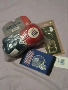 Brand New Old Store Stock NFL New York Giants Wallet Key Bottle Dice Lot - Picture 1 of 5