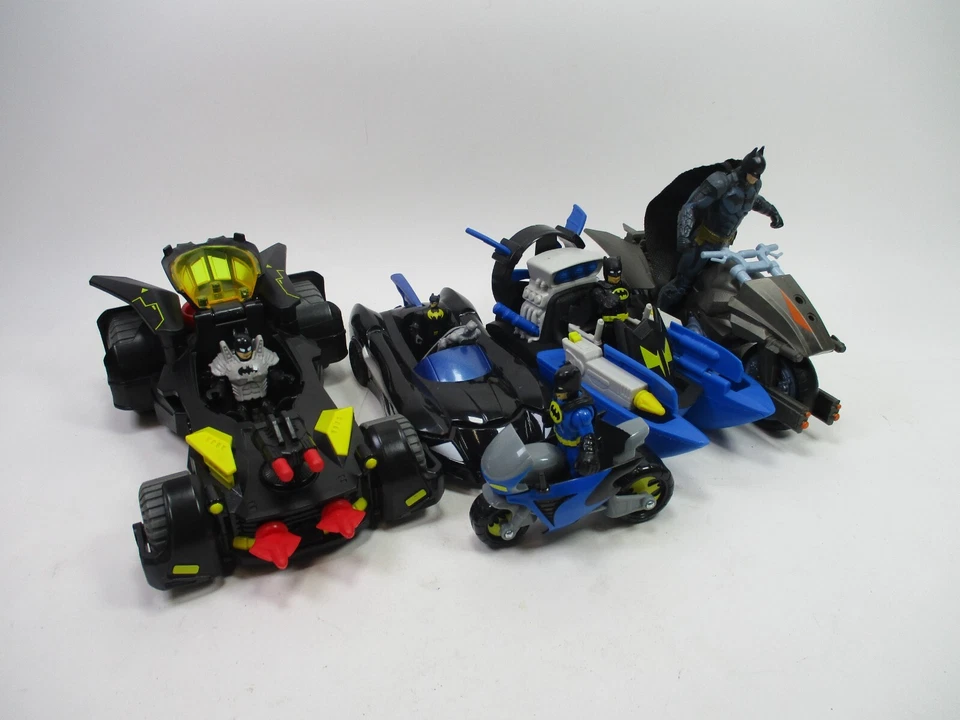 Mixed LOT Of Fisher-Price Imaginext DC Super Friends Batman Batmobile ETC DHT64 - Image 1 of 4