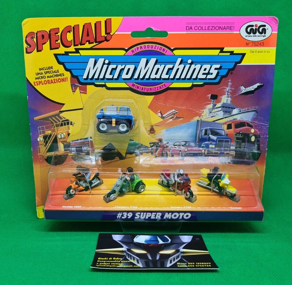 Gig Galoob 75243 - Micro Machines - #39 - Super Moto - Vintage 1997 - New - Image 1 of 4