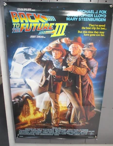 ROLLIERT! 2-SEITIG! 1990 Filmplakat ZURÜCK IN DIE ZUKUNFT III 27"x40" MH50 - Bild 1 von 4