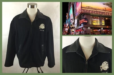Vintage Planet Hollywood Jacket Mens Large Wool Leather 1991 New York US - Image 1 of 4