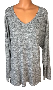 Banana Republic Ladies' Gray V-Neck Long Sleeve Top 3XLarge NWT - Picture 1 of 7